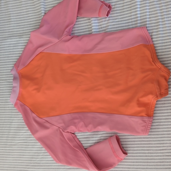 Hanna Andersson Colorblock Rash Guard One Piece Swimsuit - Picture 5 of 7